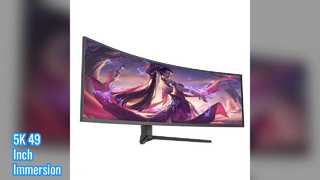 Monitor Gaming Melengkung 5K 49 Inci 165Hz