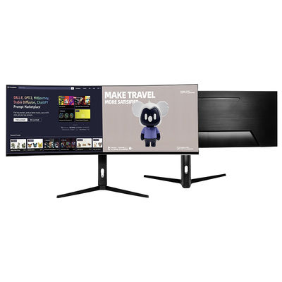 Grosir OEM Super Wide Curved Monitor IPS Panel 49 Inch 5k 5120*1440 75Hz Office Monitor Gaming PC Monitor Curved