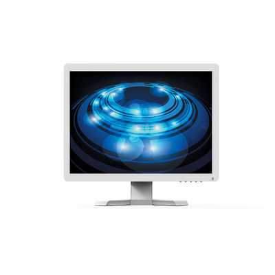 High Definition White 15 Inch Medical LCD Monitor IPS yang dipasang di dinding
