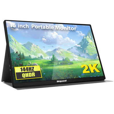 New 16 Inch Portable Monitor untuk Laptop 2K 130Hz Computer Display Thin Portable Gaming Screen