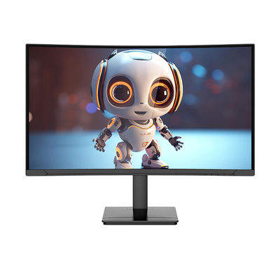 Monitor Gaming Kustom Monitor LED Melengkung 27 Inci Monitor Tampilan Komputer Desktop 75hz 2K
