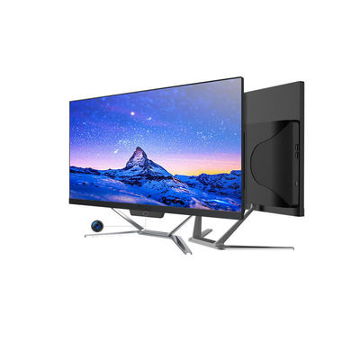 Komputer Kantor X86 Putih Portable 24 Inch All In One Desktop PC