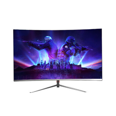 Custom 27 Inch Curved Gaming Monitor 100Hz 144Hz LED Monitor Putih Komputer Screen Monitor