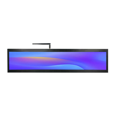 24 Inch Supermarket Ultra Wide Strip Advertising Digital Signage Monitor Tipe Layar Tampilan LED
