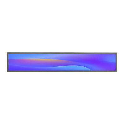 Custom 36.6 Inch Size Supermarket Indoor Advertising Media Player Strip Ultra Wide Shelf Screen Stretch Bar Lcd Display