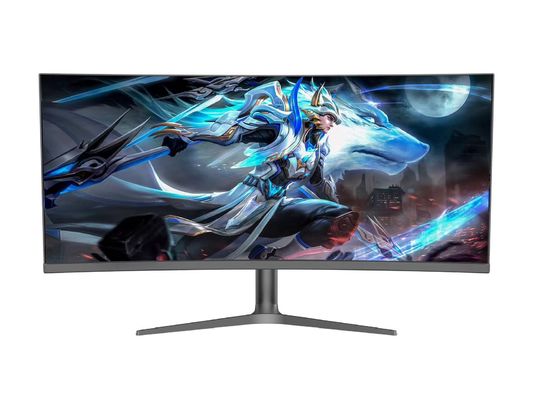 Layar melengkung 38 Inch Gaming Monitor 4k 75hz 144hz IPS Lcd Computer Monitor