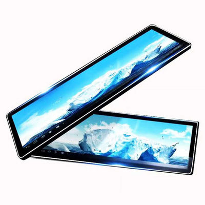 Digital Signage Shelf Edge Advertising Screen Android Ultra Wide Stretched Bar Lcd Screen Display Untuk Supermarket