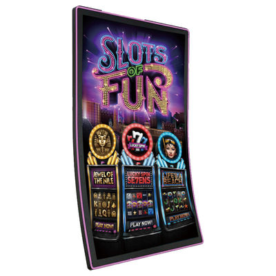 Pabrik Custom 43 Inch J-Type R1500 Curved Touch Screen LED Light Desain Mewah Kapasitif Curved Touch Screen Monitor
