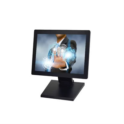 OEM 15 Inch Touch Screen Monitor Dengan Stand Plastik Shell IPS Panel Untuk POS