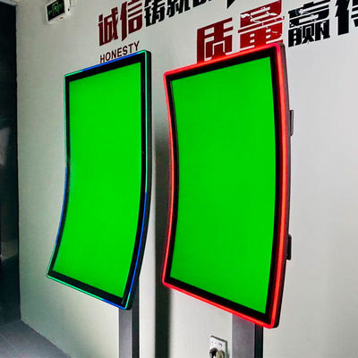 Pemasok Jual Curved 27 Inch Touch Screen Arcade Gaming Display LED Light Touch Screen Monitor Untuk Bisnis