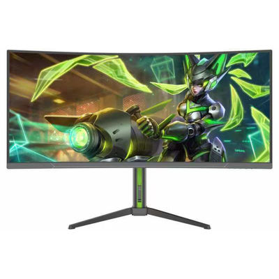 34 Inch Ultrawide Curved LED-Backlit LCD Monitor 180Hz Refresh Rate IPS Panel HD Fitur USB Komputer Gaming Desktop Laptop